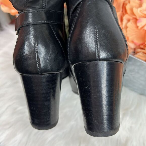 Paul Green KATHY Black Leather Ankle Boots US Sz 9 - Picture 6 of 12